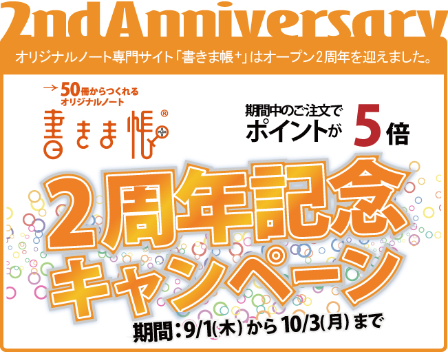 2周年記念キャンペーン