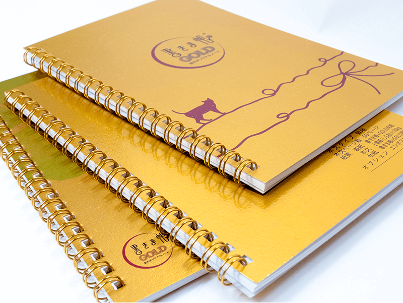 金のオリジナルノート 書きま帳 Gold 書きま帳 Value Set オリジナルノートの作成 印刷なら 書きま帳