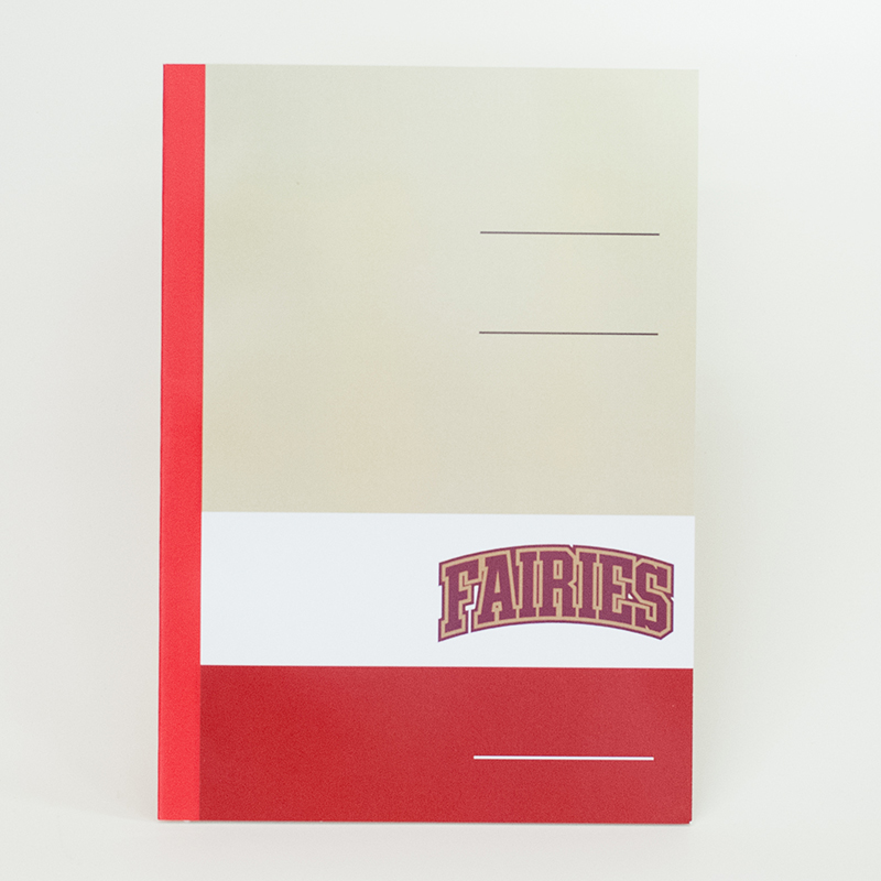 「ICSC FAIRIES Athletics 様」製作のオリジナルノート