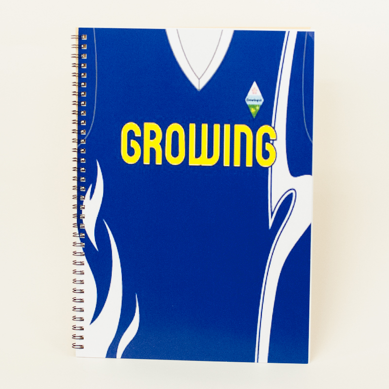 「growingサッカースクール 様」製作のオリジナルノート
