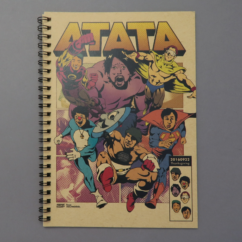 「ATATA 「SUPERHEROES」 様」製作のオリジナルノート