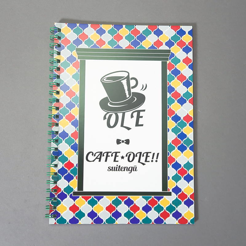 「カフェ・オーレ！水天宮 様」製作のオリジナルノート