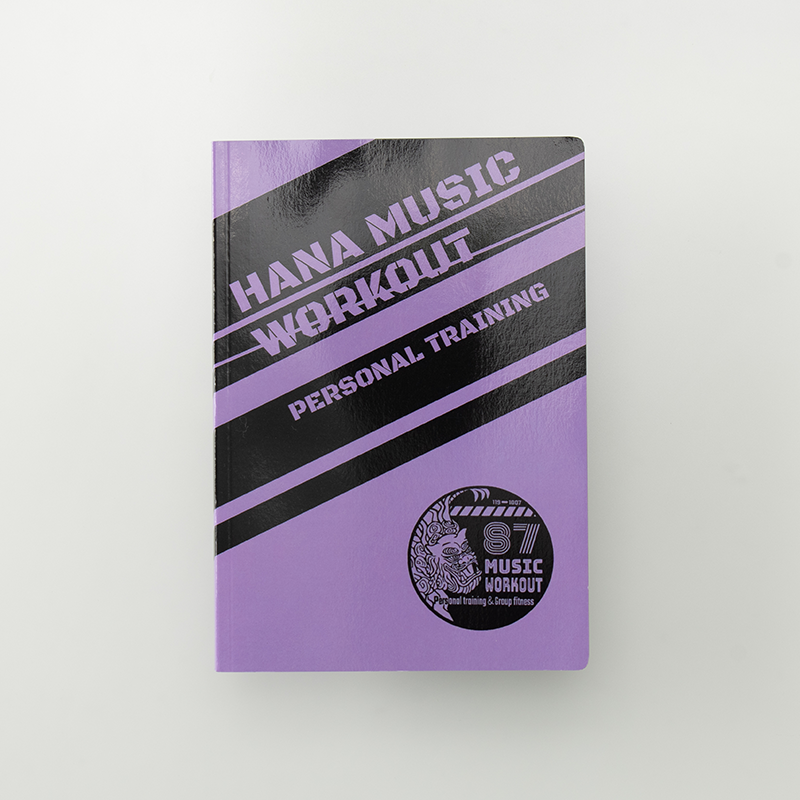 「hana music workout   代表：知花 華 様」製作のオリジナルノート