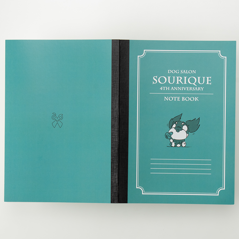 「Dog salon Sourique 様」製作のオリジナルノート ギャラリー写真2