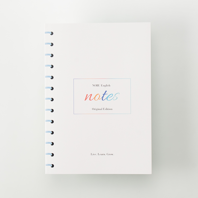 「株式会社NOBU English 様」製作のオリジナルノート