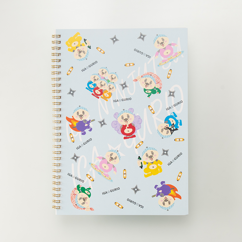「ぐりっと伊賀 様」製作のオリジナルノート