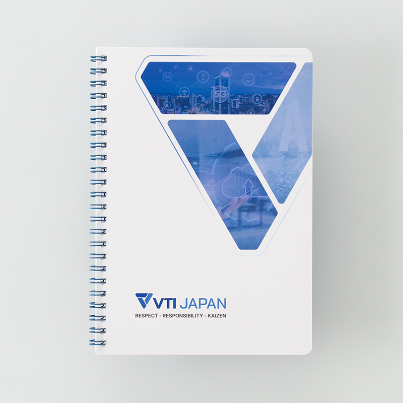 「株式会社VTIジャパン 様」製作のオリジナルノート