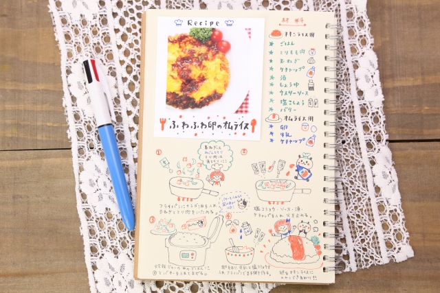 レシピノートで料理の腕をアップグレードしよう オリジナルノート メモ帳に関するコラム 書きま帳 書きま帳査隊