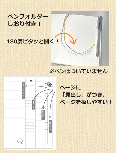 ページに「見出し」がつき、ページを探しやすい!