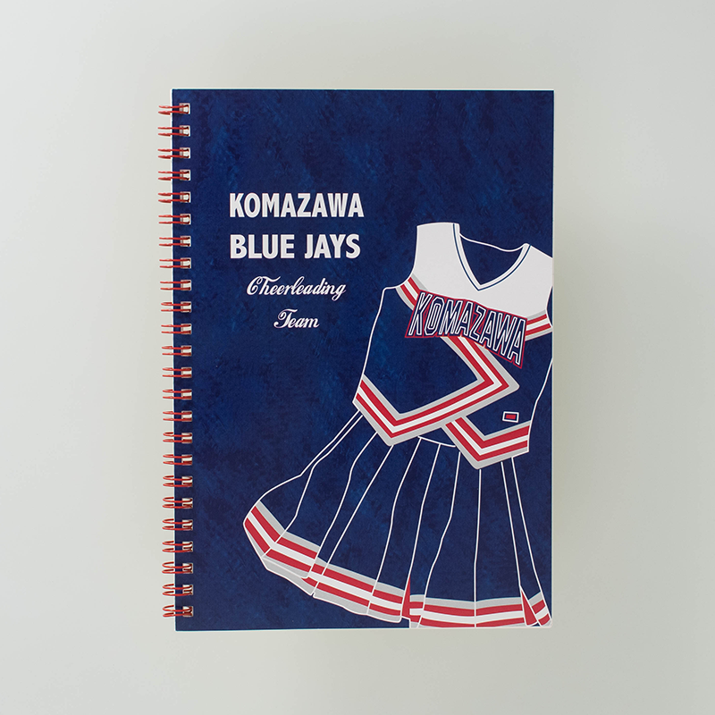 「駒澤大学チアリーディング部BLUEJAYS 様」製作のオリジナルノート